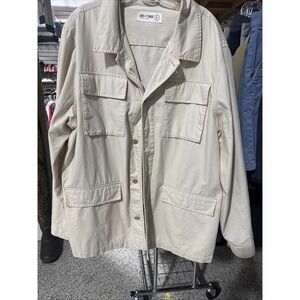 Line of Trade The Campbell Field Jacket Chore Men XL Tan Rip Stop Utility Beige